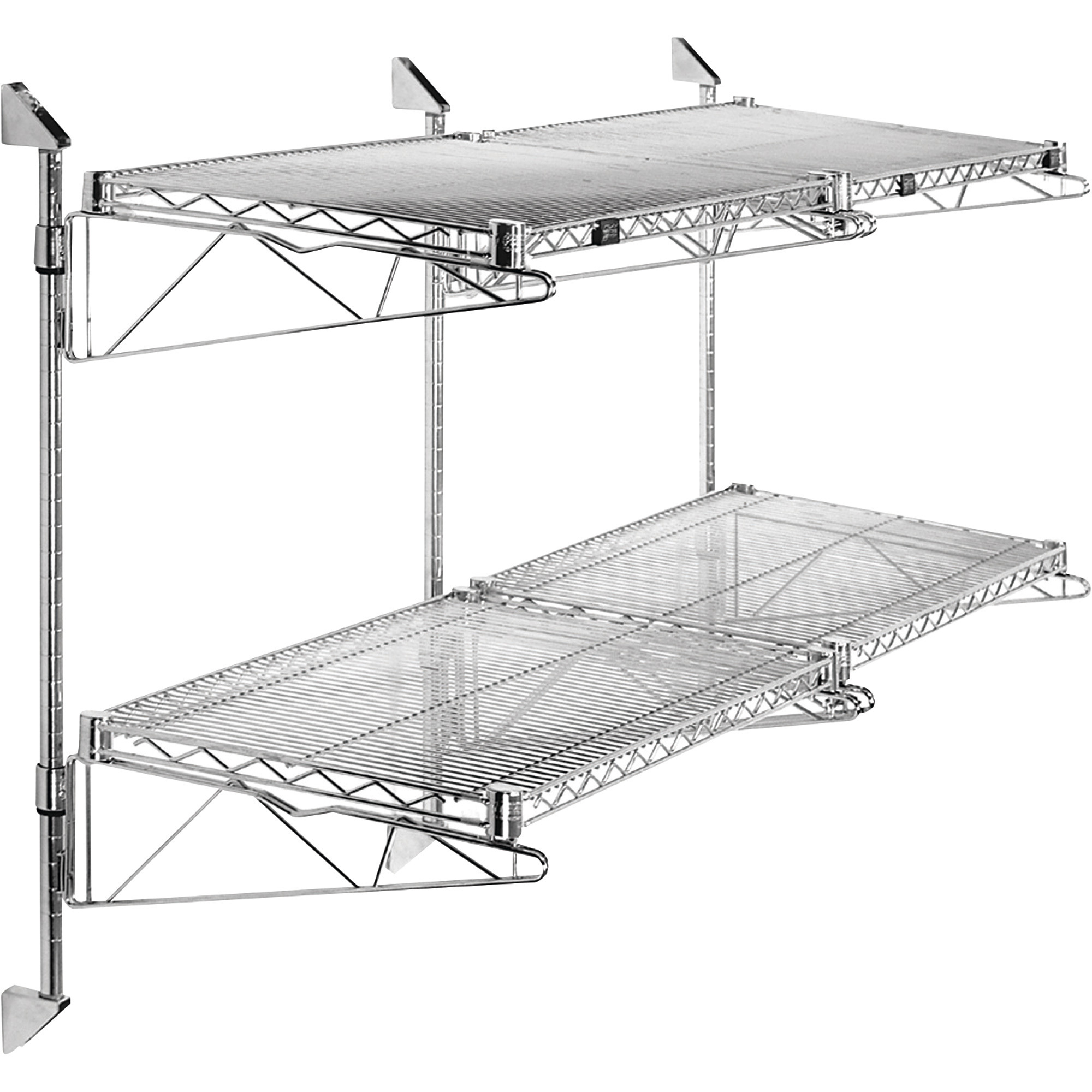 Quantum Multiple Shelf Wall Mounts, Pair of 24in. Brackets, Model# CB24